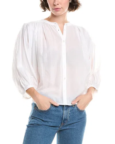 Madewell Balloon Sleeve Top In White