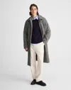 Madewell Balmacaan Overcoat In Multi