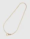 Madewell Bar Link Watch Chain Necklace In Gold