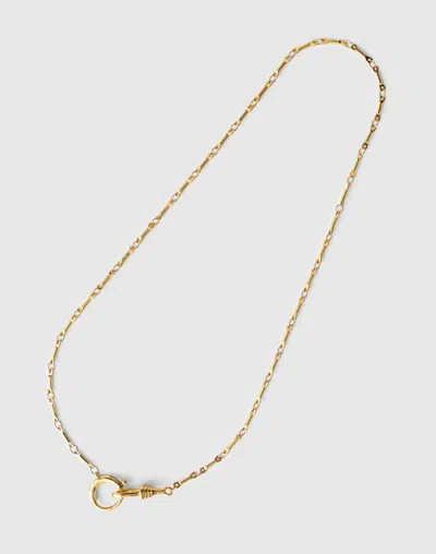 Madewell Bar Link Watch Chain Necklace In Gold