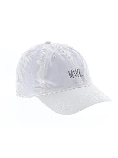 Pre-owned Madewell Baseball Cap In White