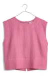 Madewell Bateau Neck Tank In Shaded Pink