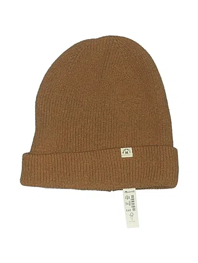 Pre-owned Madewell Beanie Hat In Brown