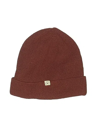 Pre-owned Madewell Beanie Hat In Brown