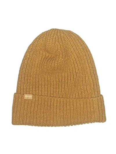 Pre-owned Madewell Beanie Hat In Gold