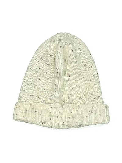 Pre-owned Madewell Beanie Hat In Ivory