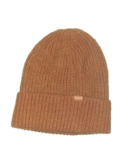 Pre-owned Madewell Beanie Hat In Orange