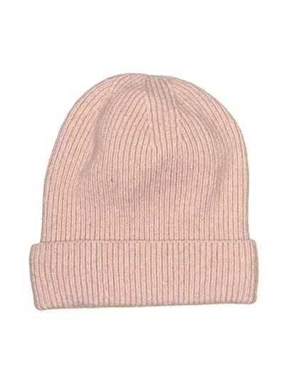 Pre-owned Madewell Beanie Hat In Pink
