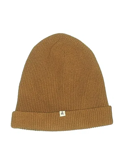 Pre-owned Madewell Beanie Hat In Tan