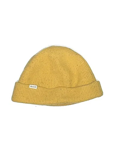 Pre-owned Madewell Beanie Hat In Yellow