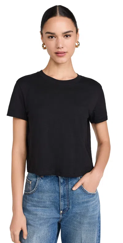 Madewell Bella Tee Slub Jet Black