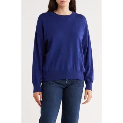 Madewell Birdie Merino Wool Pullover In Blue