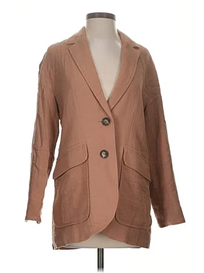 Madewell Blazer Jacket In Brown