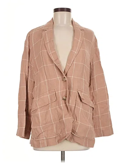 Pre-owned Madewell Blazer Jacket In Brown