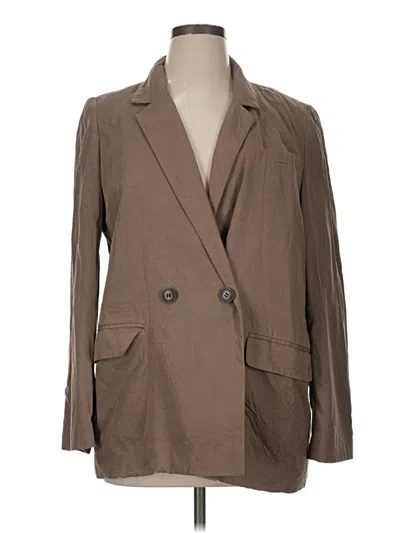 Pre-owned Madewell Blazer Jacket In Brown