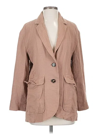 Pre-owned Madewell Blazer Jacket In Brown