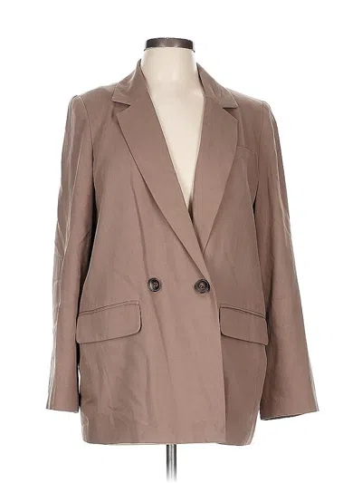 Pre-owned Madewell Blazer Jacket In Brown