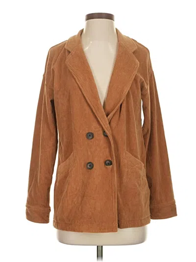 Pre-owned Madewell Blazer Jacket In Brown