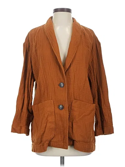 Pre-owned Madewell Blazer Jacket In Brown