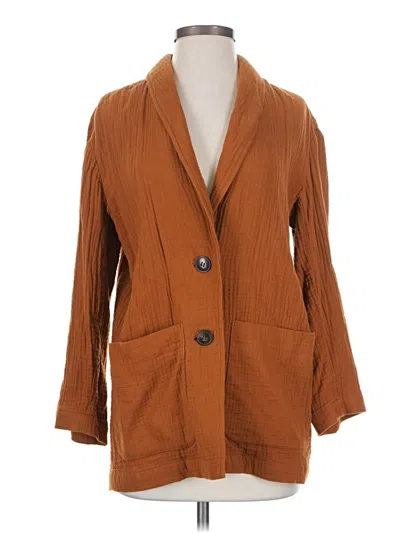 Pre-owned Madewell Blazer Jacket In Brown