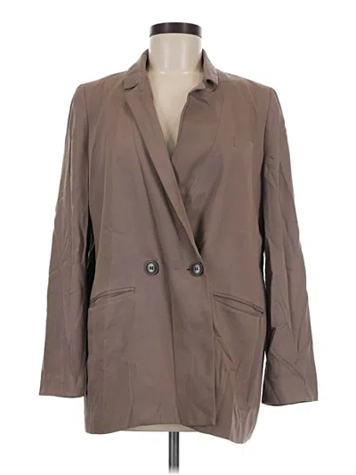Pre-owned Madewell Blazer Jacket In Brown