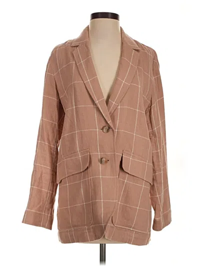 Pre-owned Madewell Blazer Jacket In Brown