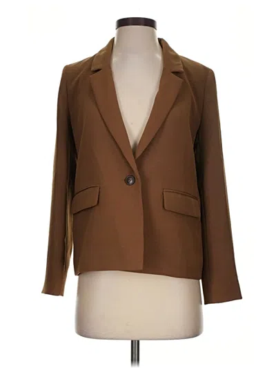 Pre-owned Madewell Blazer Jacket In Brown