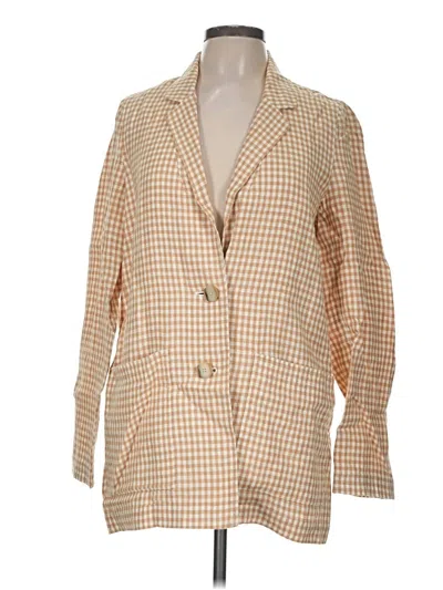 Madewell Blazer Jacket In Gold