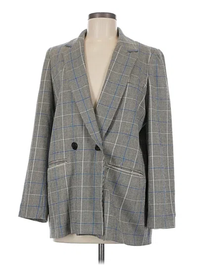 Pre-owned Madewell Blazer Jacket In Gray