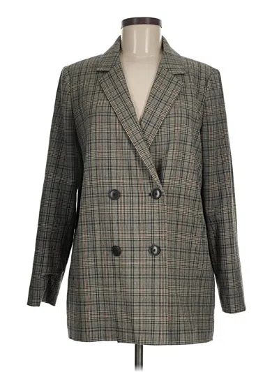 Pre-owned Madewell Blazer Jacket In Gray