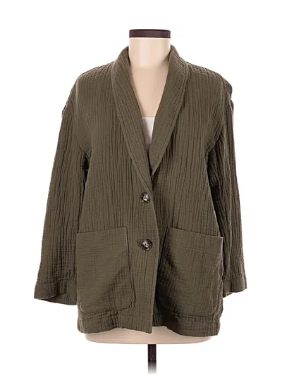 Pre-owned Madewell Blazer Jacket In Green