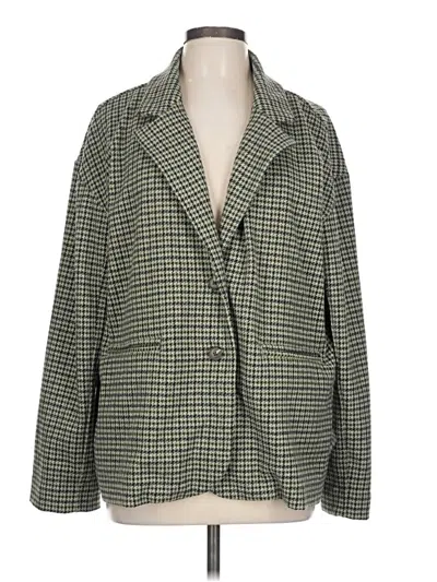 Pre-owned Madewell Blazer Jacket In Green