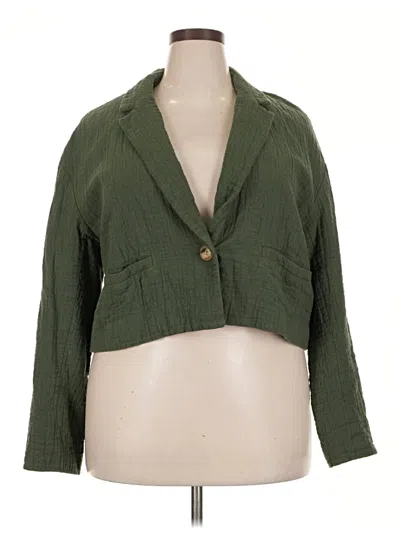 Pre-owned Madewell Blazer Jacket In Green
