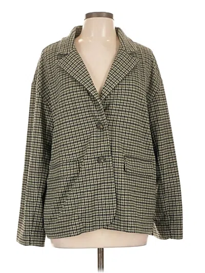 Pre-owned Madewell Blazer Jacket In Green