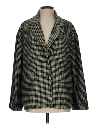 Pre-owned Madewell Blazer Jacket In Green