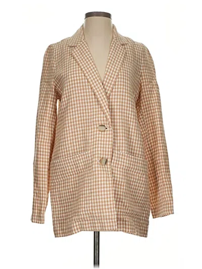 Pre-owned Madewell Blazer Jacket In Orange