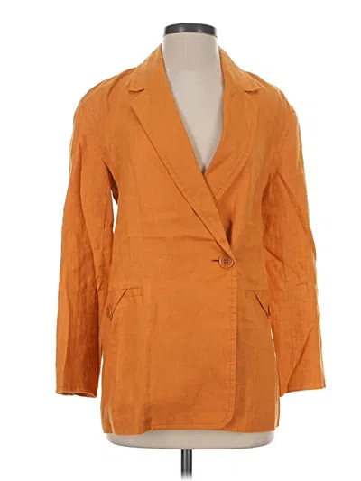 Pre-owned Madewell Blazer Jacket In Orange