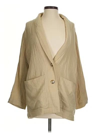 Pre-owned Madewell Blazer Jacket In Tan