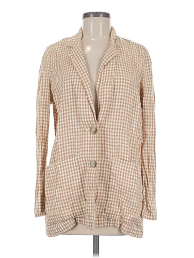 Pre-owned Madewell Blazer Jacket In Tan