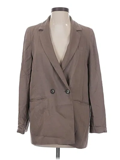Pre-owned Madewell Blazer Jacket In Tan