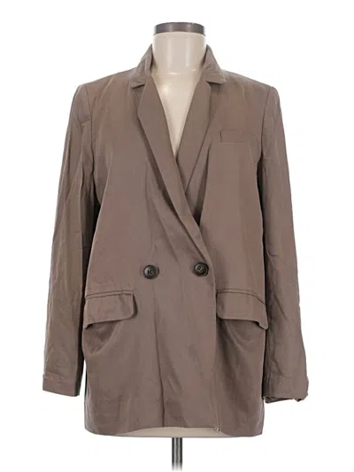 Pre-owned Madewell Blazer Jacket In Tan