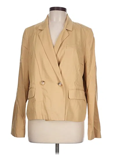 Pre-owned Madewell Blazer Jacket In Tan