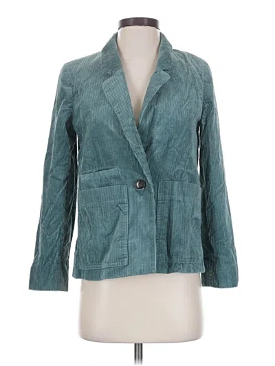 Pre-owned Madewell Blazer Jacket In Teal