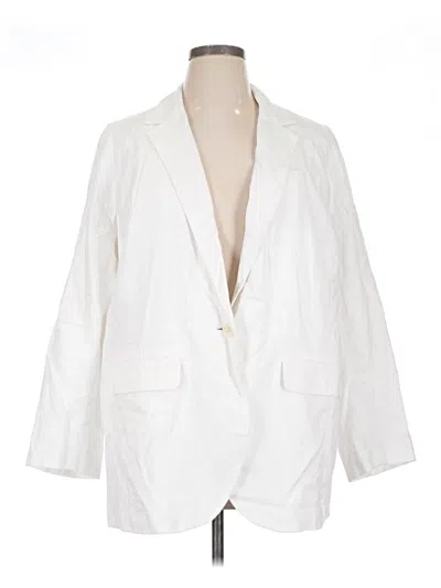 Pre-owned Madewell Blazer Jacket In White