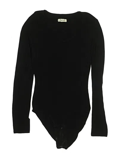 Pre-owned Madewell Bodysuit In Black