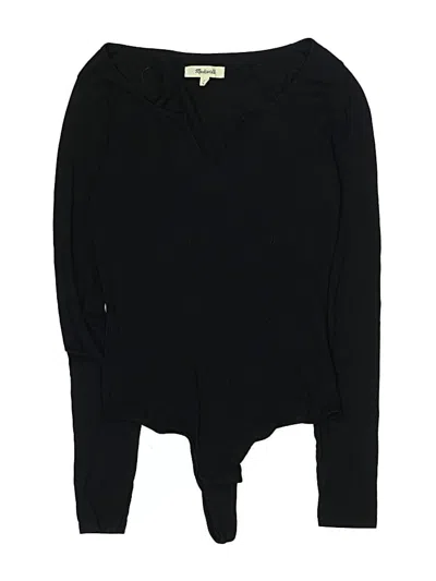 Pre-owned Madewell Bodysuit In Black