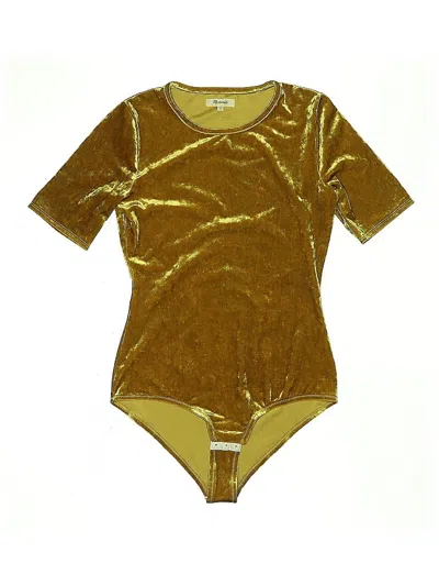 Pre-owned Madewell Bodysuit In Gold