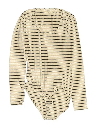 Pre-owned Madewell Bodysuit In Gold