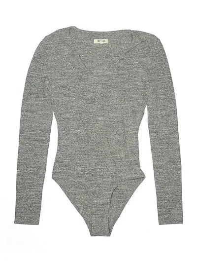 Pre-owned Madewell Bodysuit In Gray