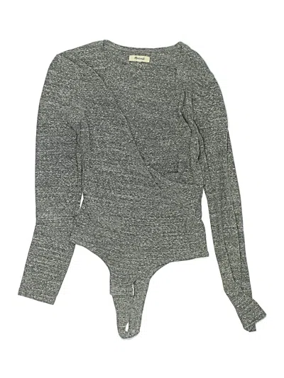 Pre-owned Madewell Bodysuit In Gray